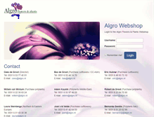 Tablet Screenshot of algro.nl
